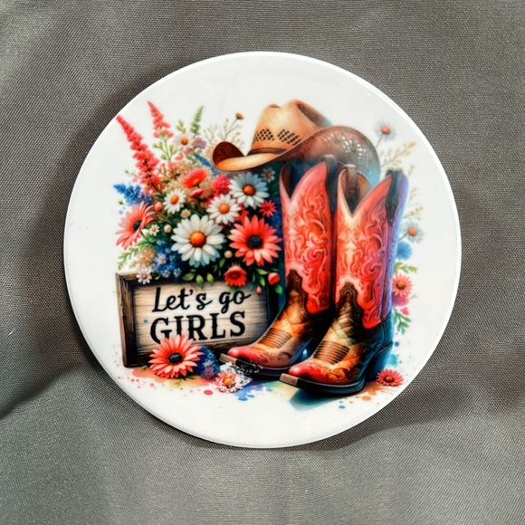 Set of Western Style Ceramic Coasters - Picture 5 of 5